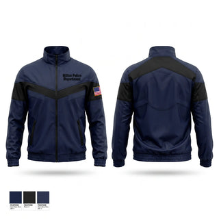 Windbreaker, Milton Police Department, Police, Teamtime, Team time, sublimation, custom sports apparel, team uniforms, spirit wear, spiritwear, sports uniforms, custom shirts, team store, custom team store, fundraiser sports, apparel fundraiser