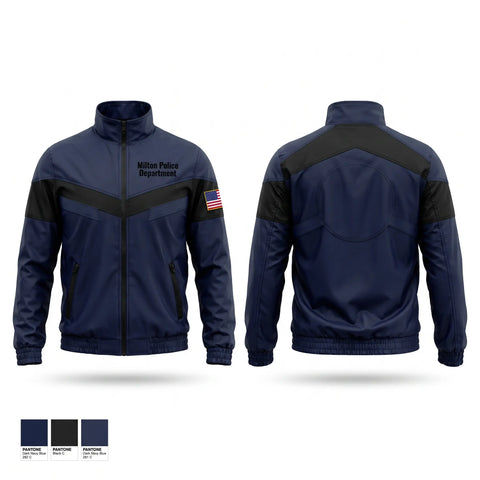 Windbreaker, Milton Police Department, Police, Teamtime, Team time, sublimation, custom sports apparel, team uniforms, spirit wear, spiritwear, sports uniforms, custom shirts, team store, custom team store, fundraiser sports, apparel fundraiser
