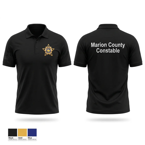 Short Sleeve Performance Polo, Marion County Constables Office, Police, Teamtime, Team time, sublimation, custom sports apparel, team uniforms, spirit wear, spiritwear, sports uniforms, custom shirts, team store, custom team store, fundraiser sports, apparel fundraiser