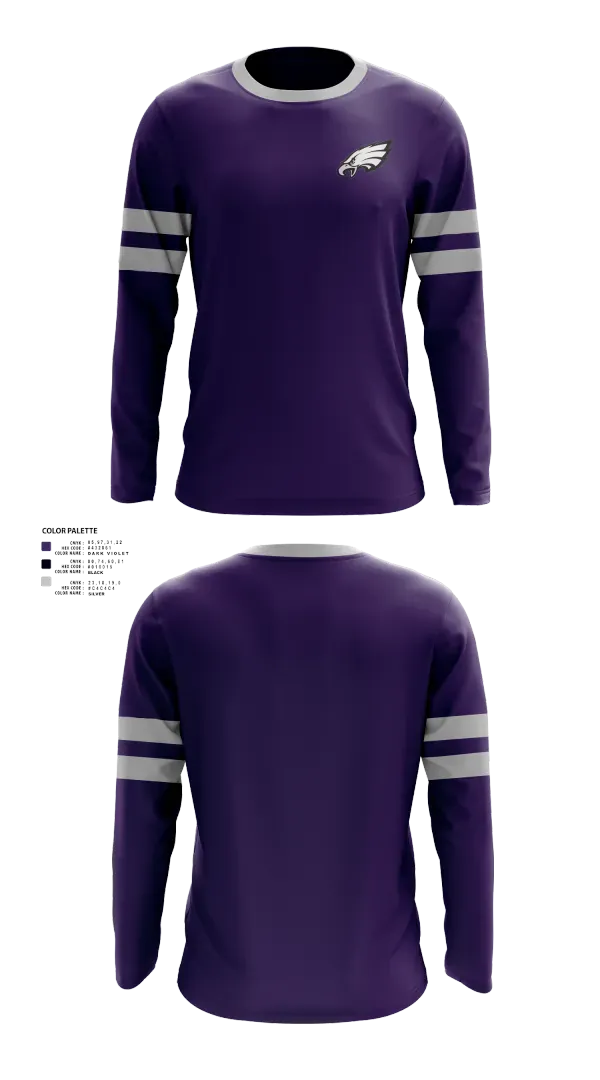 Long Sleeve Performance Shirt, Southern Valley Eagles, Men's Basketball, Teamtime, Team time, sublimation, custom sports apparel, team uniforms, spirit wear, spiritwear, sports uniforms, custom shirts, team store, custom team store, fundraiser sports, apparel fundraiser