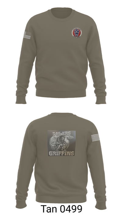 345th TRS 44562231 Crew Neck Sweatshirt - 65