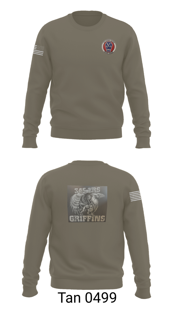 Crew Neck Sweatshirt, 345th TRS, , Teamtime, Team time, sublimation, custom sports apparel, team uniforms, spirit wear, spiritwear, sports uniforms, custom shirts, team store, custom team store, fundraiser sports, apparel fundraiser