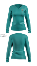Odysseus Robotics Women's Long Sleeve V-neck Shirt - 21