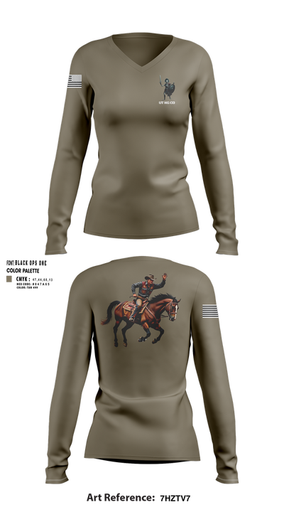 UT NG CD Women's Long Sleeve V-neck Shirt - 103