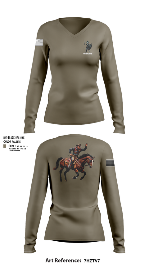 Womens Long Sleeve Vneck Shirt, , Army, Teamtime, Team time, sublimation, custom sports apparel, team uniforms, spirit wear, spiritwear, sports uniforms, custom shirts, team store, custom team store, fundraiser sports, apparel fundraiser