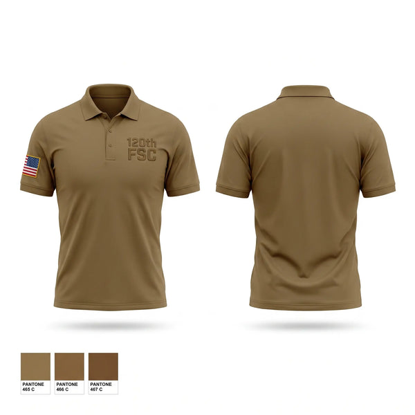 Short Sleeve Performance Polo, 120th FSC, National Guard, Teamtime, Team time, sublimation, custom sports apparel, team uniforms, spirit wear, spiritwear, sports uniforms, custom shirts, team store, custom team store, fundraiser sports, apparel fundraiser