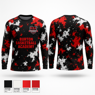 Long Sleeve Performance Shirt, Burton Basketball Academy, Men's Basketball, Teamtime, Team time, sublimation, custom sports apparel, team uniforms, spirit wear, spiritwear, sports uniforms, custom shirts, team store, custom team store, fundraiser sports, apparel fundraiser