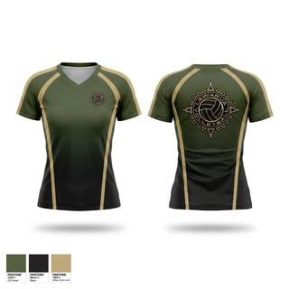 Womens Short Sleeve Vneck Shirt, LAWAKUA, Women's Volleyball, Teamtime, Team time, sublimation, custom sports apparel, team uniforms, spirit wear, spiritwear, sports uniforms, custom shirts, team store, custom team store, fundraiser sports, apparel fundraiser
