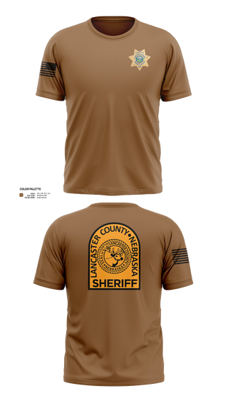 Old School Cotton Feel Shirt, Lancaster County Sheriff's Office, Police, Teamtime, Team time, sublimation, custom sports apparel, team uniforms, spirit wear, spiritwear, sports uniforms, custom shirts, team store, custom team store, fundraiser sports, apparel fundraiser