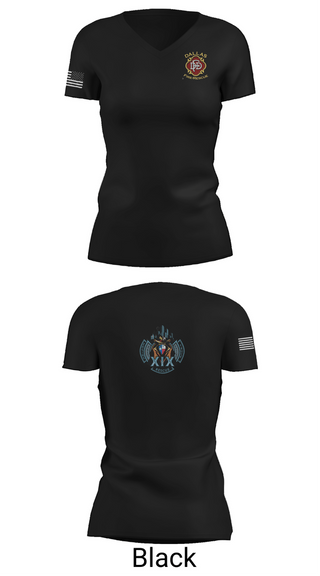 Womens Short Sleeve Vneck Shirt, Station 19, Fire Department, Teamtime, Team time, sublimation, custom sports apparel, team uniforms, spirit wear, spiritwear, sports uniforms, custom shirts, team store, custom team store, fundraiser sports, apparel fundraiser