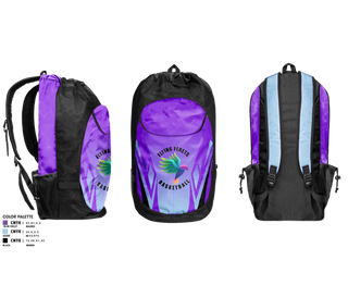 Gear Bag, Flying Ferets, Men's Basketball, Teamtime, Team time, sublimation, custom sports apparel, team uniforms, spirit wear, spiritwear, sports uniforms, custom shirts, team store, custom team store, fundraiser sports, apparel fundraiser