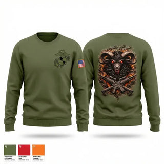 Crew Neck Sweatshirt, Black sheep, Marines, Teamtime, Team time, sublimation, custom sports apparel, team uniforms, spirit wear, spiritwear, sports uniforms, custom shirts, team store, custom team store, fundraiser sports, apparel fundraiser