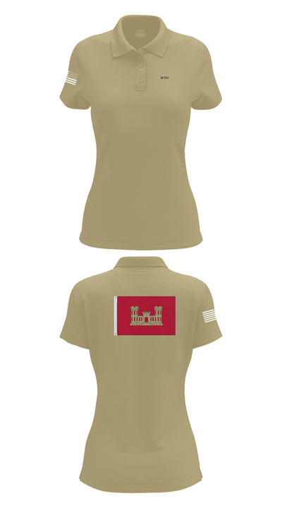 B 103 EN BN 37041687 Women's Short Sleeve Performance Polo  - 90