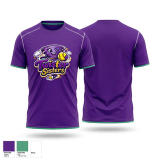 Short Sleeve Performance Shirt, Twister Sisters, Softball, Teamtime, Team time, sublimation, custom sports apparel, team uniforms, spirit wear, spiritwear, sports uniforms, custom shirts, team store, custom team store, fundraiser sports, apparel fundraiser