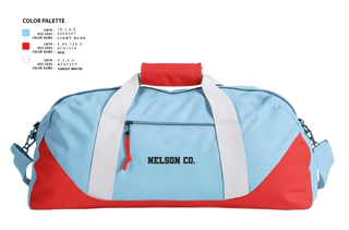 Duffle Bag, Nelson Co., Women's Basketball, Teamtime, Team time, sublimation, custom sports apparel, team uniforms, spirit wear, spiritwear, sports uniforms, custom shirts, team store, custom team store, fundraiser sports, apparel fundraiser