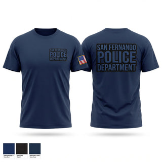 Old School Cotton Feel Shirt, San Fernando Police Department, Police, Teamtime, Team time, sublimation, custom sports apparel, team uniforms, spirit wear, spiritwear, sports uniforms, custom shirts, team store, custom team store, fundraiser sports, apparel fundraiser
