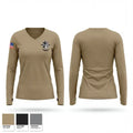 C Co. 2-153rd Infantry 50423079 Women's Long Sleeve V-neck Shirt - 1