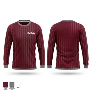 Long Sleeve Performance Shirt, Bullets, Baseball, Teamtime, Team time, sublimation, custom sports apparel, team uniforms, spirit wear, spiritwear, sports uniforms, custom shirts, team store, custom team store, fundraiser sports, apparel fundraiser