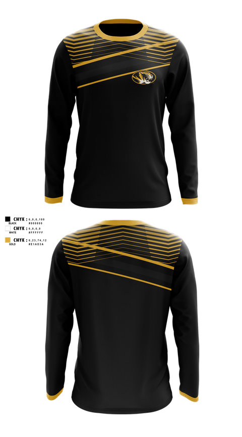 Long Sleeve Performance Shirt, Mizzou Golf, Golf, Teamtime, Team time, sublimation, custom sports apparel, team uniforms, spirit wear, spiritwear, sports uniforms, custom shirts, team store, custom team store, fundraiser sports, apparel fundraiser