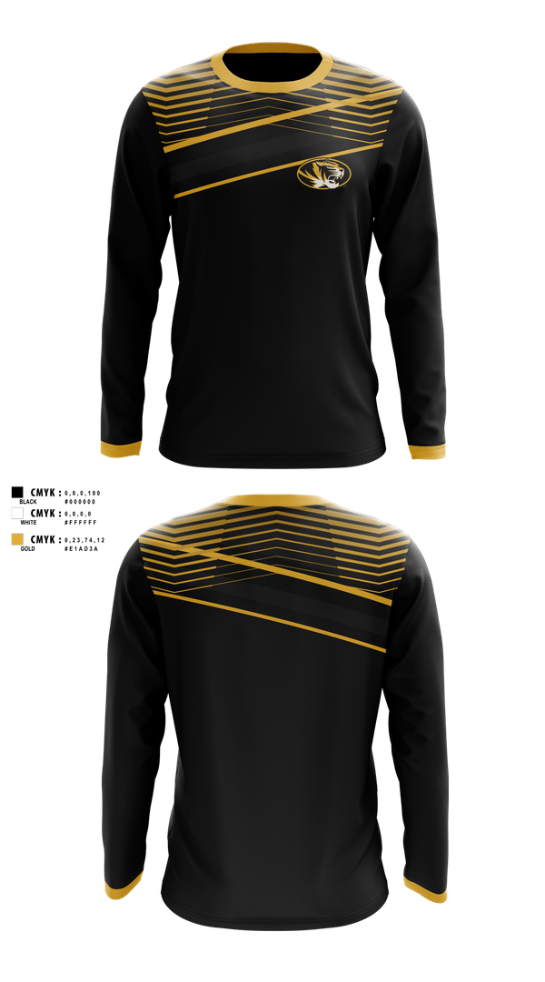 Long Sleeve Performance Shirt, Mizzou Golf, Golf, Teamtime, Team time, sublimation, custom sports apparel, team uniforms, spirit wear, spiritwear, sports uniforms, custom shirts, team store, custom team store, fundraiser sports, apparel fundraiser