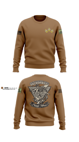 Crew Neck Sweatshirt, MES PACNORWEST HVU  Chiefs Mess, Navy, Teamtime, Team time, sublimation, custom sports apparel, team uniforms, spirit wear, spiritwear, sports uniforms, custom shirts, team store, custom team store, fundraiser sports, apparel fundraiser