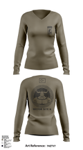 173RD SECFOR OAS IX 9040611 Women's Long Sleeve V-neck Shirt - 23