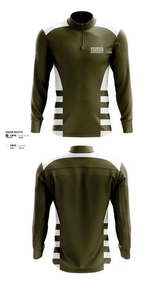 Quarter Zip Jacket, Georgia hurricanes, Men's Basketball, Teamtime, Team time, sublimation, custom sports apparel, team uniforms, spirit wear, spiritwear, sports uniforms, custom shirts, team store, custom team store, fundraiser sports, apparel fundraiser