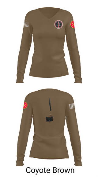 Womens Long Sleeve Vneck Shirt, Lance missile reunion, Army, Teamtime, Team time, sublimation, custom sports apparel, team uniforms, spirit wear, spiritwear, sports uniforms, custom shirts, team store, custom team store, fundraiser sports, apparel fundraiser