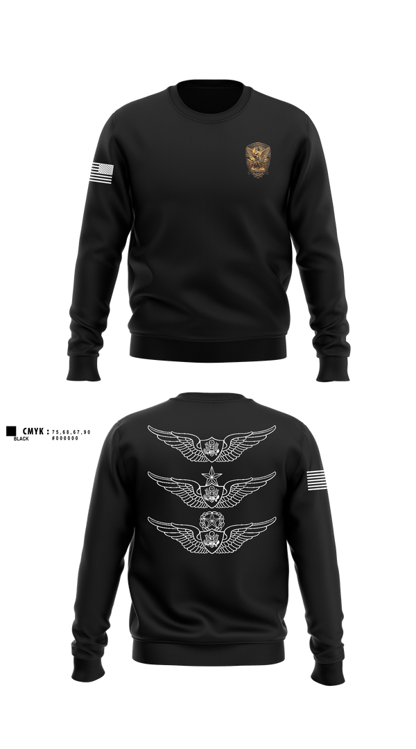 Crew Neck Sweatshirt, 2-210th Aviation Regiment, Army, Teamtime, Team time, sublimation, custom sports apparel, team uniforms, spirit wear, spiritwear, sports uniforms, custom shirts, team store, custom team store, fundraiser sports, apparel fundraiser