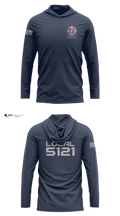 Kent-Sussex Professional Firefighters Local 5121 Long Sleeve Performance Shirt with hood - 3