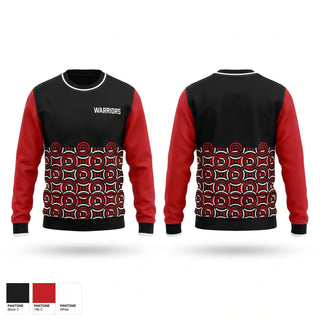 Crew Neck Sweatshirt, Warriors, Swimming, Teamtime, Team time, sublimation, custom sports apparel, team uniforms, spirit wear, spiritwear, sports uniforms, custom shirts, team store, custom team store, fundraiser sports, apparel fundraiser