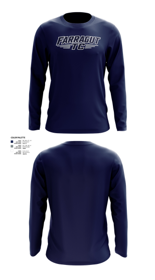 Long Sleeve Performance Shirt, Farragut Track Club, Track & Field, Teamtime, Team time, sublimation, custom sports apparel, team uniforms, spirit wear, spiritwear, sports uniforms, custom shirts, team store, custom team store, fundraiser sports, apparel fundraiser