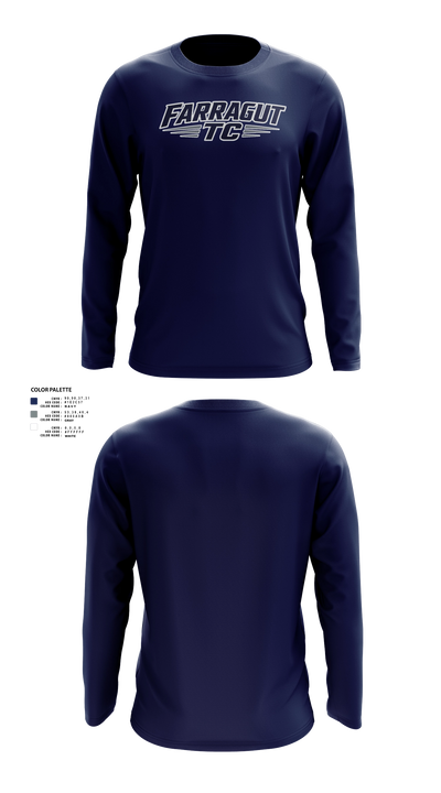 Farragut Track Club Long Sleeve Performance Shirt 21