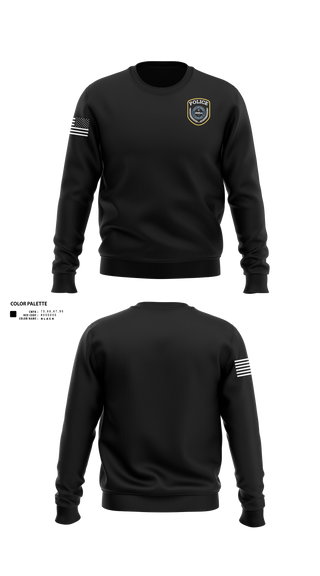 Crew Neck Sweatshirt, Dora Police, Police, Teamtime, Team time, sublimation, custom sports apparel, team uniforms, spirit wear, spiritwear, sports uniforms, custom shirts, team store, custom team store, fundraiser sports, apparel fundraiser