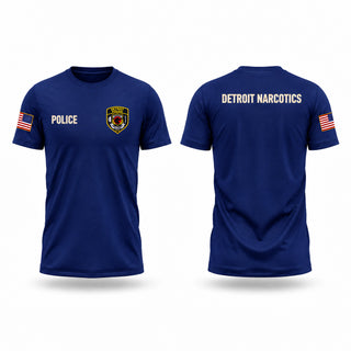 Old School Cotton Feel Shirt, Detroit narcotics, Police, Teamtime, Team time, sublimation, custom sports apparel, team uniforms, spirit wear, spiritwear, sports uniforms, custom shirts, team store, custom team store, fundraiser sports, apparel fundraiser
