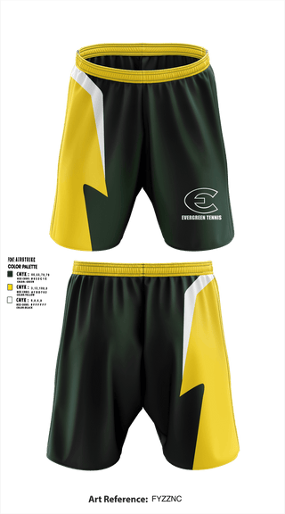 Athletic Shorts With Pockets, Evergreen High School Tennis, Tennis, Teamtime, Team time, sublimation, custom sports apparel, team uniforms, spirit wear, spiritwear, sports uniforms, custom shirts, team store, custom team store, fundraiser sports, apparel fundraiser