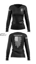 LMPD PEER SUPPORT 60613190 Women's Long Sleeve V-neck Shirt - 40