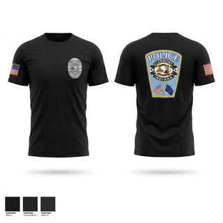 Old School Cotton Feel Shirt, Clermont PD, Police, Teamtime, Team time, sublimation, custom sports apparel, team uniforms, spirit wear, spiritwear, sports uniforms, custom shirts, team store, custom team store, fundraiser sports, apparel fundraiser