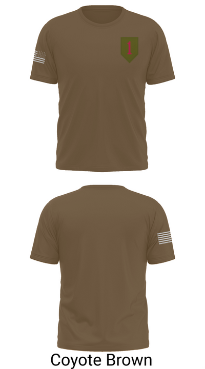 1st Infantry Division 14744110 Old School Cotton Feel Shirt - 10