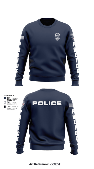 Crew Neck Sweatshirt, Davenport Police Department, Police, Teamtime, Team time, sublimation, custom sports apparel, team uniforms, spirit wear, spiritwear, sports uniforms, custom shirts, team store, custom team store, fundraiser sports, apparel fundraiser