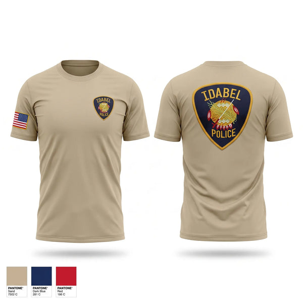 Short Sleeve Performance Shirt, Idabel police, Police, Teamtime, Team time, sublimation, custom sports apparel, team uniforms, spirit wear, spiritwear, sports uniforms, custom shirts, team store, custom team store, fundraiser sports, apparel fundraiser