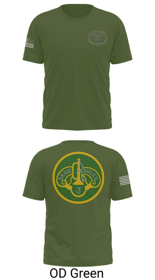 Old School Cotton Feel Shirt, 3d Cavalry Regiment, Army, Teamtime, Team time, sublimation, custom sports apparel, team uniforms, spirit wear, spiritwear, sports uniforms, custom shirts, team store, custom team store, fundraiser sports, apparel fundraiser