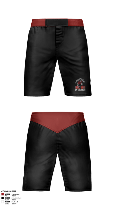 Inner City Wrestling 87889128 Fight Shorts - 2