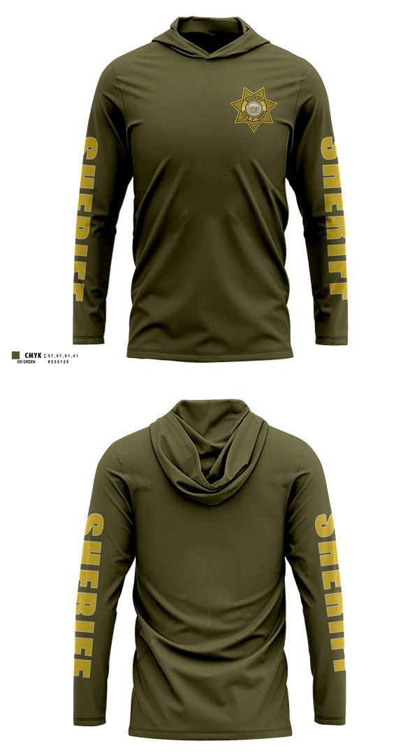 Long Sleeve hooded sunshirt, Hawaii State Sheriff, Police, Teamtime, Team time, sublimation, custom sports apparel, team uniforms, spirit wear, spiritwear, sports uniforms, custom shirts, team store, custom team store, fundraiser sports, apparel fundraiser