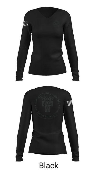 439th AES 50968324 Women's Long Sleeve V-neck Shirt - 37