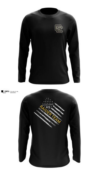 Long Sleeve Performance Shirt, Goose Creek high school JROTC, Bowling, Teamtime, Team time, sublimation, custom sports apparel, team uniforms, spirit wear, spiritwear, sports uniforms, custom shirts, team store, custom team store, fundraiser sports, apparel fundraiser