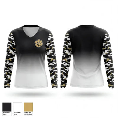 Manassas Park 46192470 Women's Long Sleeve V-neck Shirt - 1