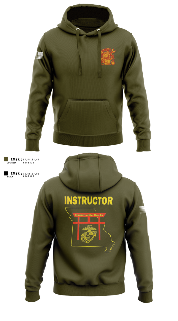 Hoodie, MARCOR DET FLW, , Teamtime, Team time, sublimation, custom sports apparel, team uniforms, spirit wear, spiritwear, sports uniforms, custom shirts, team store, custom team store, fundraiser sports, apparel fundraiser