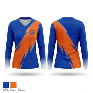 Womens Long Sleeve Vneck Shirt, TS Skills Academy, Men's Basketball, Teamtime, Team time, sublimation, custom sports apparel, team uniforms, spirit wear, spiritwear, sports uniforms, custom shirts, team store, custom team store, fundraiser sports, apparel fundraiser