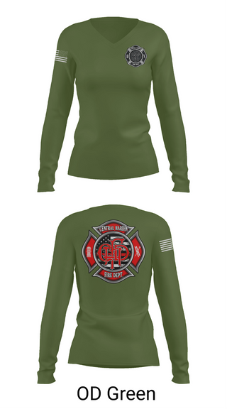 Womens Long Sleeve Vneck Shirt, Central, , Teamtime, Team time, sublimation, custom sports apparel, team uniforms, spirit wear, spiritwear, sports uniforms, custom shirts, team store, custom team store, fundraiser sports, apparel fundraiser